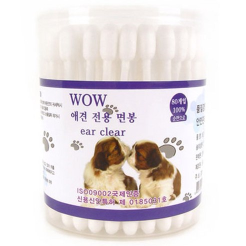 용마산업 와우 귀세척 면봉, 80개입, 1개