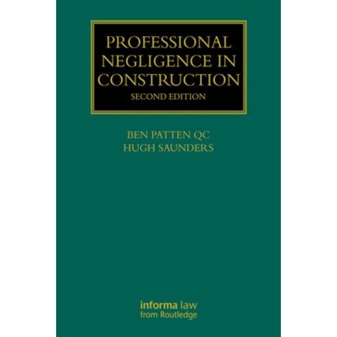 (영문도서)Professional Negligence in Construction Paperback, English, 9780367734770, Routledge