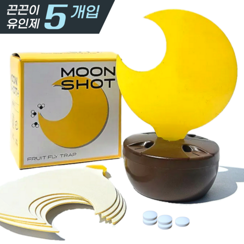 문샷 초파리 끈끈이 트랩, 1세트, 5매