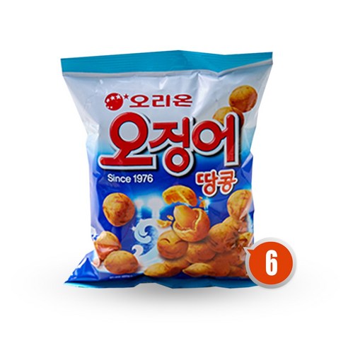 오리온 오징어 땅콩, 98g, 6개