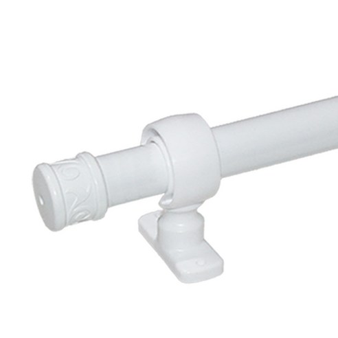한국레일갤럭시 25mm 원형 커튼봉 커텐봉, 화이트