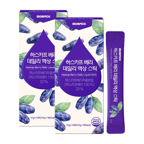 맘픽 하스카프 베리 즙 액상 스틱 c3g, 2개, 210g 2개, 210g