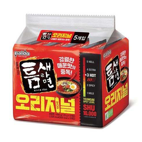 틈새라면 빨계떡 120g 10개