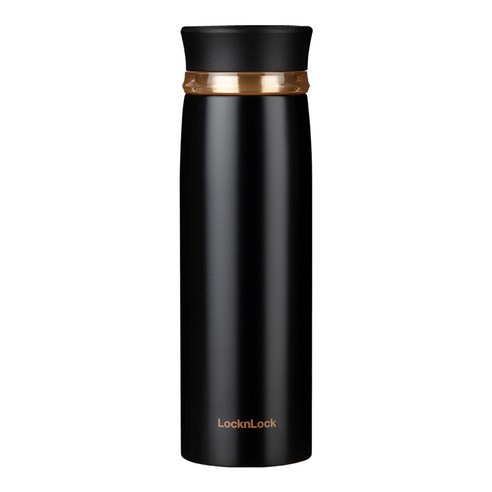 락앤락 뉴 페더 라이트 링 텀블러, 1개, 450ml, 블랙