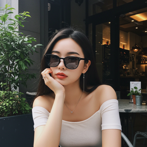 편광+UV차단 99.9% 셀링스타일 남녀공용 선글라스 안경 고급케이스 클리너 포함 썬글라스 이미지 4