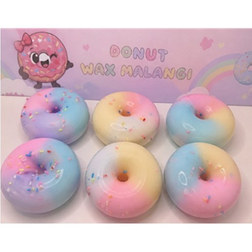 도넛 왁스 말랑이 1개 도넛 왁스 뿌시기 도너츠스퀴시 도너츠슬랑이 도너츠주물럭 도너츠발스트레스볼