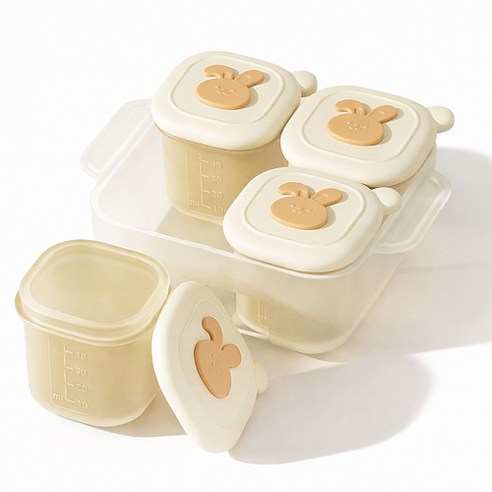 히야펫 카라멜 실리콘 트레이, 1개, 50ml, 4p 한세트