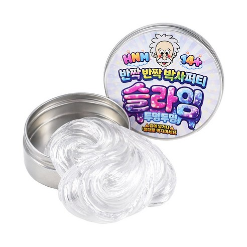 토이토 박사 퍼티 유리 슬라임 오리지널 투명 주물럭 말랑이, 2개, 62g, 투명투명