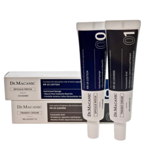 닥터메카닉 세트 멜라제로V2 트라넥 크림 스피큘 패치 기미 잡티 흑자 집중 케어 솔루션