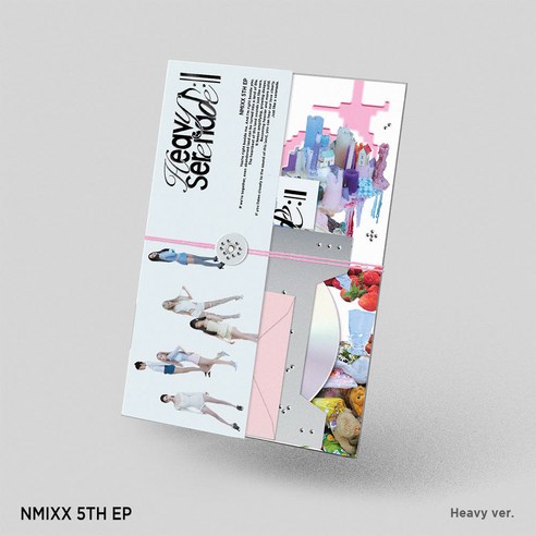 [포켓더스타]엔믹스 NMIXX 5집 EP 앨범 Heavy Serenade 일반반, Heavy ver(화이트), 버전