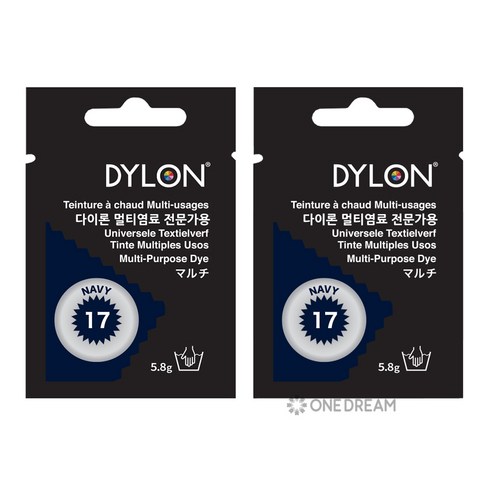 [원드림]다이론 멀티염료 17.네이비 NAVY 5.8g 2개세트, 1색