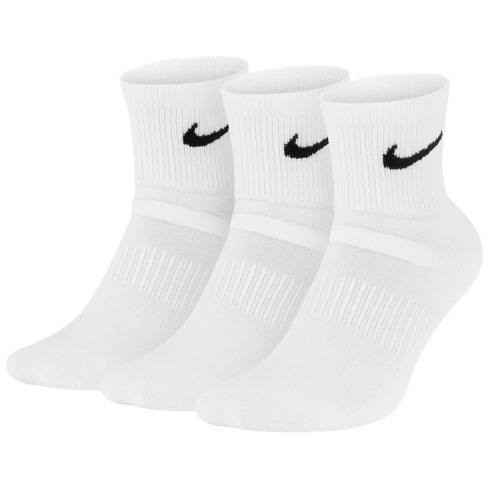 나이키 에브리데이 쿠션 중목삭스 SX7667-100 3켤레 1팩, 화이트, 1세트