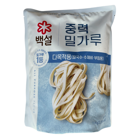 백설 중력 밀가루, 1kg, 1개