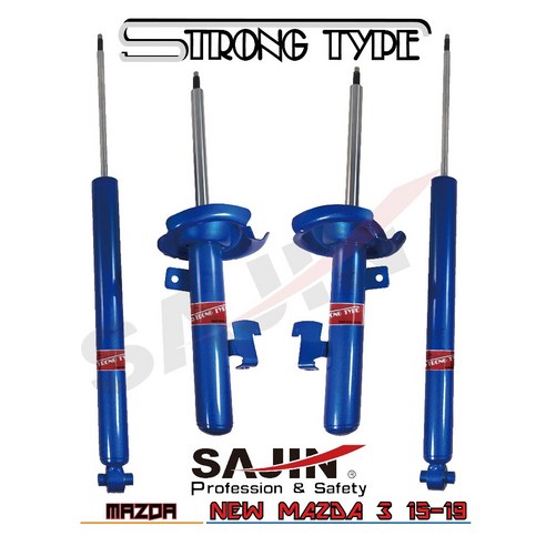 SAJIN 適用於MAZDA NEW MAZDA 3 15-19 Strong Type 避震器, 1個- 優惠