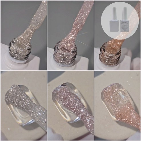 씨씨월드 펄시리즈 글리터젤, 1개, 10ml, 화이트펄 1개, 10ml, 화이트펄