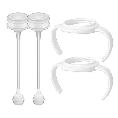 더블하트 젖병 호환 젖병추빨대 프리미엄형 2세트 젖병손잡이 고급형 화이트 2개, 1개, 1ml, 젖병추빨대 프리미엄형2세트+젖병손잡이 고급형-화이트2개