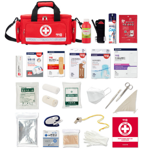 유한양행 해피홈 응급구급함 25종 구급상자 휴대용 구급키트 가정용 FIRST AID KIT 코스트코 - 약통/구급함 | 쿠팡