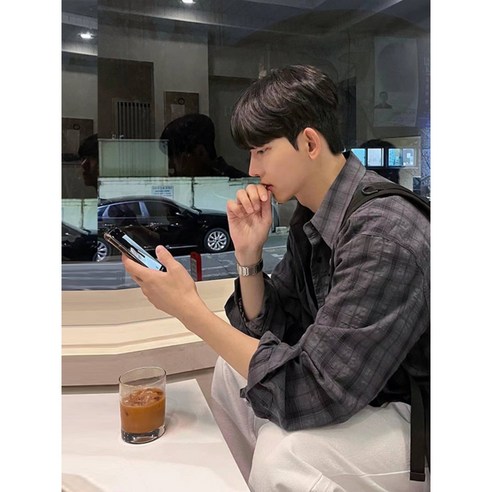 차앤호 에디션 멋짐 폭발! 남친룩 완성 편하게 멋내는 체크 셔츠