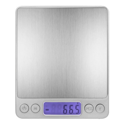 코셀마 가정용 초정밀 디지털 계량 주방저울 0.1g단위, 실버, I-2000, 1kg
