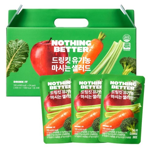 낫띵베럴 드링킷 유기농 마시는 샐러드 24p 2.4L, 1개 실사용 후기 | 효과 있을까? 썸네일