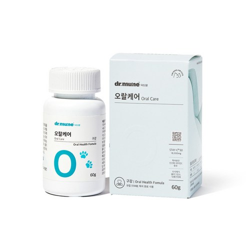 닥터뮨 오랄케어 강아지 고양이 영양제 60g 구강관리 입냄새제거 치주염 케어, 1개, 구강/치석관리, 60회분