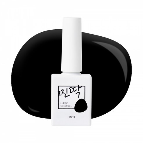 찐딱 프리미엄 네일아트 젤컬러 젤네일, 1개, 10ml, JJ002 (찐 블랙)