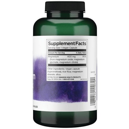 스완슨 트리플 마그네슘 컴플렉스 400mg 캡슐 100정, 1개 맛있게 먹은 솔직 후기 - 상품 이미지 2