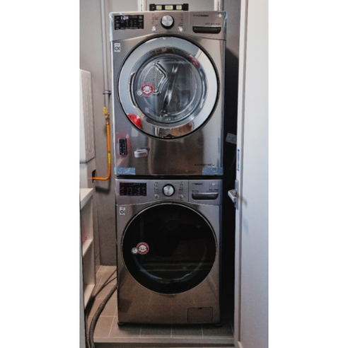 LG전자 트롬 건조기 세트 F21VDU-6VN 21kg + 16kg 방문설치, 모던 스테인리스, F21VDU(세탁기) RH16VTAN(건조기)