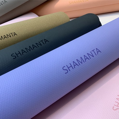 [샤만타] 요가매트 TPE 두꺼운 안미끄러지는 냄새없는 홈트매트 필라테스매트 운동매트