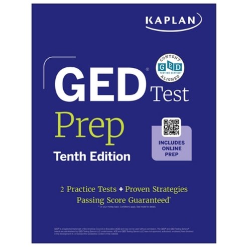 (영문도서)GED Test Prep Tenth Edition (2026): Includes a Diagnostic Pretest 2 Full Lengt... Paperback, Kaplan Publishing, English, 9781506298757
