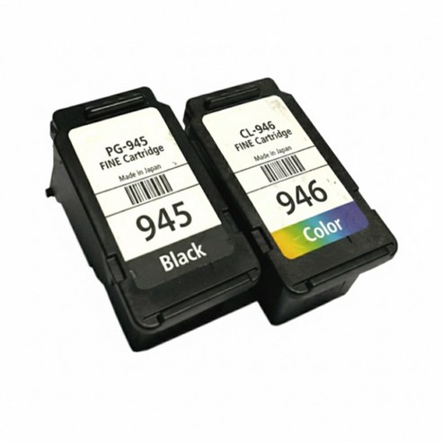 [호환] 캐논 PG-945XL CL-946XL 대용량 블랙 컬러 MG3090 MG2490 MG3095W TS3490 TR4690 프린터 재생 잉크, 1개, PG945XL 검정 카트리지 1개, PG945XL 검정 카트리지