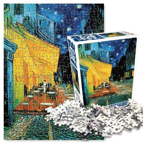 세계명화 직소 퍼즐 150조각, 150피스, 밤의 카페테라스, 1개