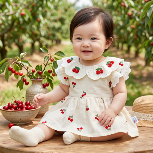 몽실이 레이스 체리카라 바디슈트