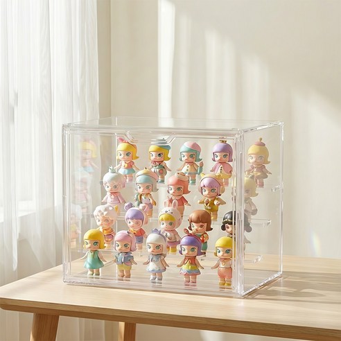 Curious Pony 피규어 장식장 피규어 케이스 아크릴 진열대, 1개