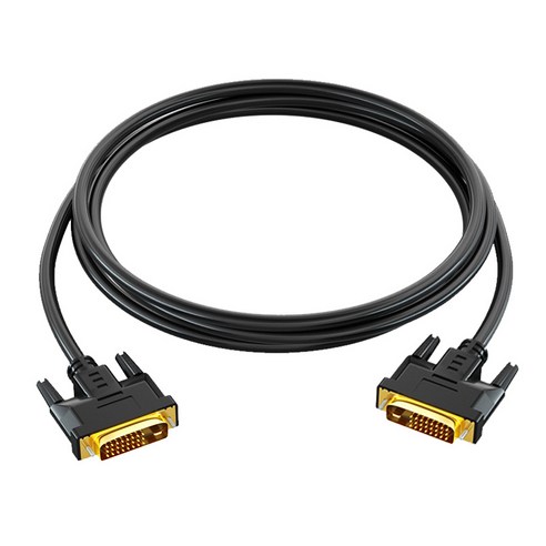 JHLINK DVI-D 양방향 케이블 DVI to DVI 고화질 연결선, 1.5m, 1개
