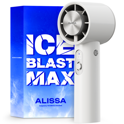 알리사 100단 ICE BLAST MAX 무선 급속 냉각 핸디 휴대용 선풍기 대표 이미지