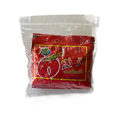 미얀마 사워 스파이시 발효 찻잎 (차나무잎 38.49%함유) Myanmar Tea Leaf, 1개, 10개입, 16g