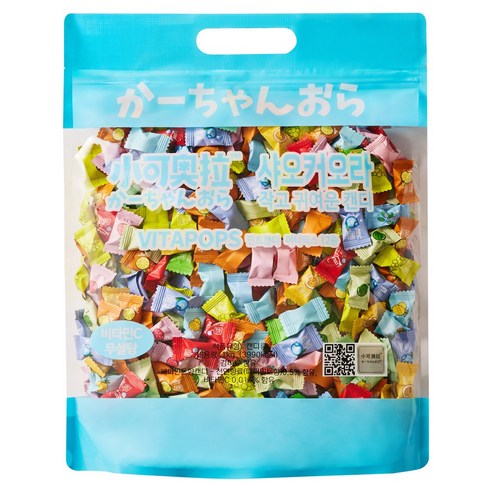 샤오커오라 비타팝스 무설탕 민트향 비타민C 캔디 12종 세트, 1kg, 1세트