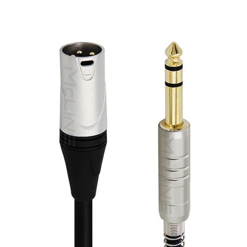 맥라인 6.3mm 5.5 TRS 1/4 to XLR/M 캐논 BALANCED 오디오 스피커 케이블 앰프 오인페 음향 잭 연결선 McLine MC-HA26, 1개, 50cm