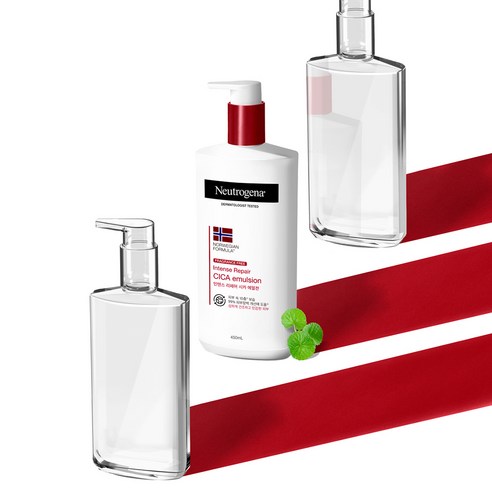 뉴트로지나 인텐스 리페어 시카 에멀젼 바디로션, 450ml, 2개 후기 분석 - 라이프스타일 연출 컷