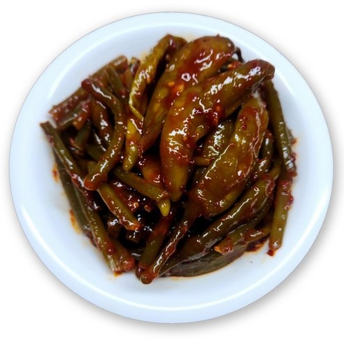 매콤 아삭한 양념 고추 마늘쫑 무침 간편식 즉석반찬