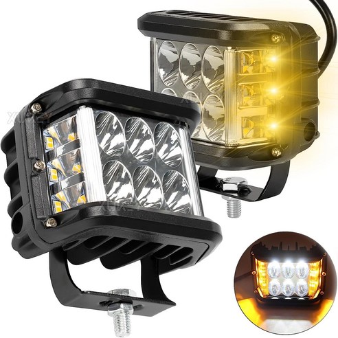 12V-24V굴삭기 덤프트럭 크레인 지게차 차폭등 화물차 써치라이트 작업등 2개 1세트