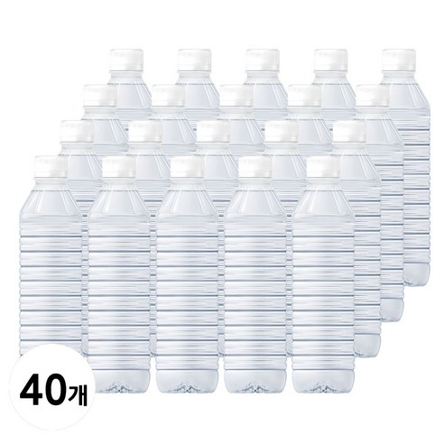 지리산 물하나 생수 500ml 40병 유무라벨 랜덤발송, 500ml, 40개