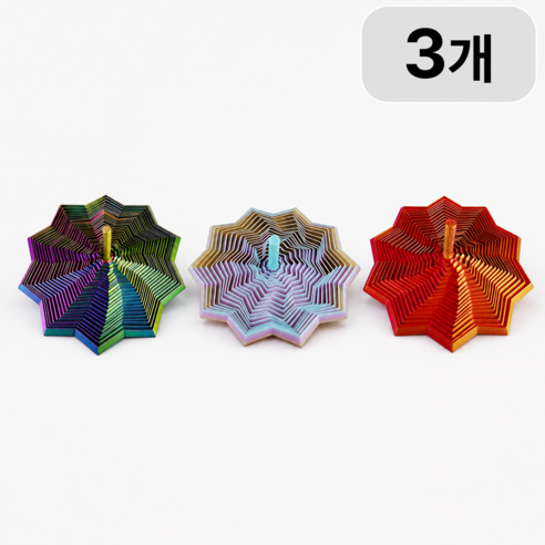 3D 프린팅 별 모양 접이식 다각형 피젯 토이 스트레스 해소 장난감, 1세트, 3종