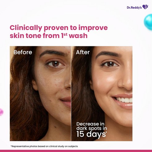Dr. Reddy's Venusia Glo Face Wash 100g | Exfoliating & Brightening Face Cleanser for All Skin Types 이미지 4