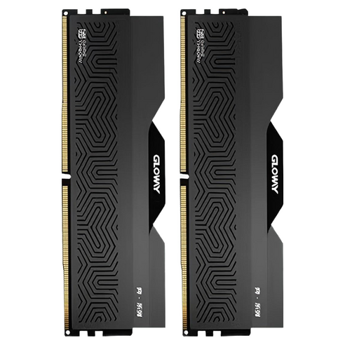 글로웨이 DDR5 데스크탑 히트싱크 램 블랙 C36 16GB GW6000N16G-BD 2개입, 1개