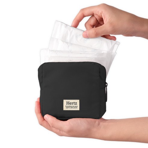 헤르츠 휴대용 방수 생리대 파우치