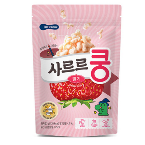 베베쿡 사르르쿵 과자 바나나 × 23g × 6개