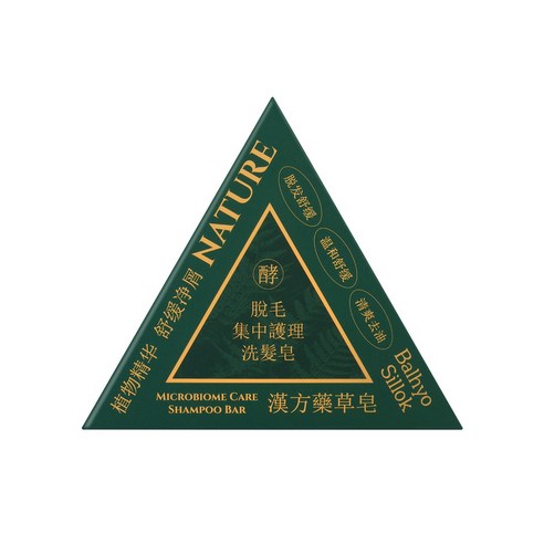 발효실록 탈모 그린 샴푸바, 1개, 120g