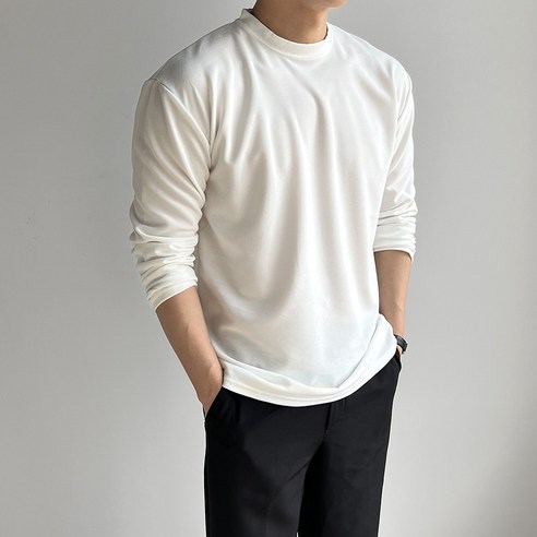 '남자 기본핏 스판 무지 라운드 긴팔 티셔츠 머슬핏 긴팔티 기본 이너 티셔츠' 최저가 검색, 최저가 18,900원 - 할인 알림